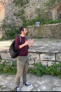Tour guide at Belgrade Fortress explaining hidden details