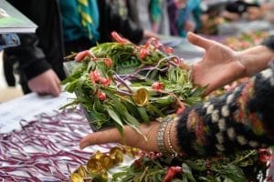 Willow wreath and bells mark the start of Easter in Belgrade
