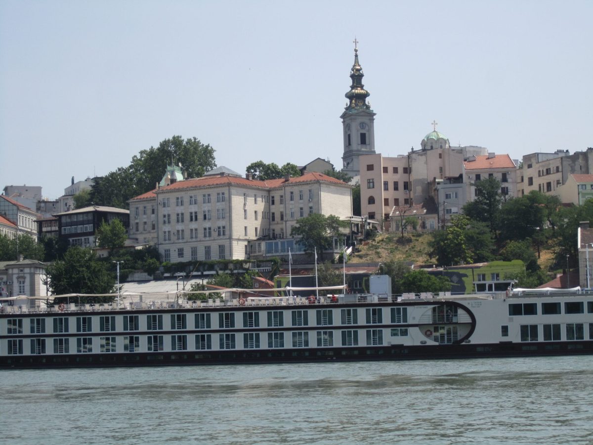 View of Belgrade Old Town from Sava River