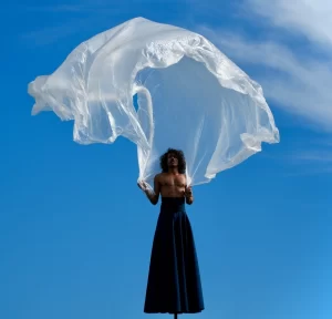 A dancer performing at Dane Festival in Belgrade in April 2026