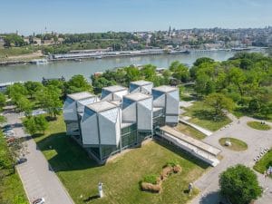 Belgrade in April
promenade by the confluence of Sava and Danube
