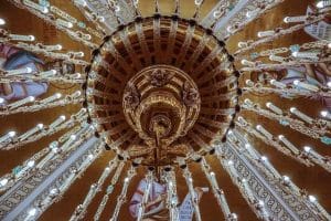 Detail of decoration of Saint Sava Temple in Belgrade