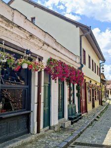 Houses in 19th century neighbourhood in Valjevo in Serbia