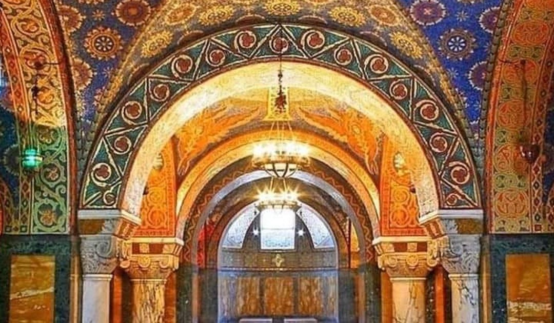 Mosaics in crypt of St George's church in Oplenac